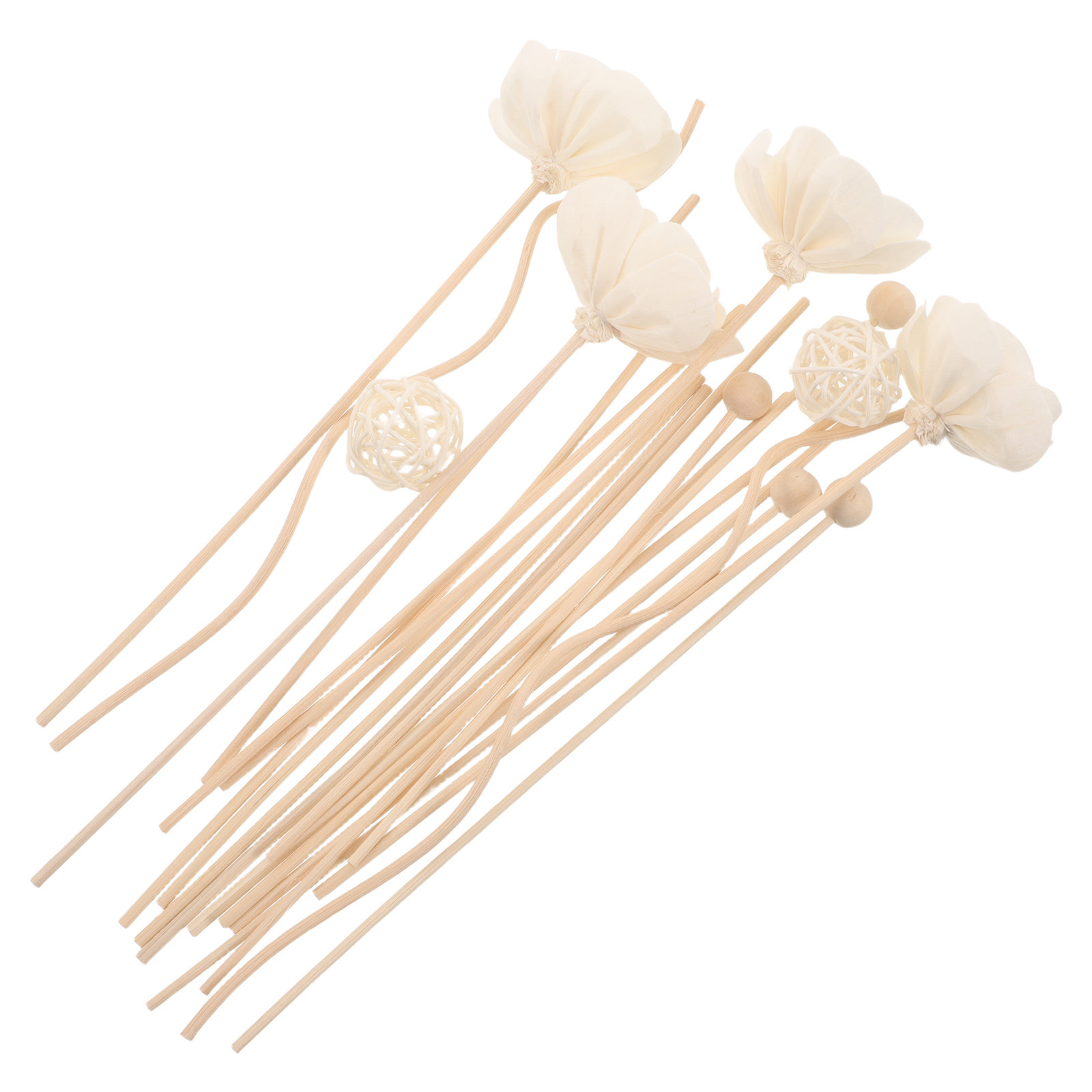 Home Fragrance Jasmine Diffuser - 22Pcs Reed Diffuser Sticks Natural Rattan