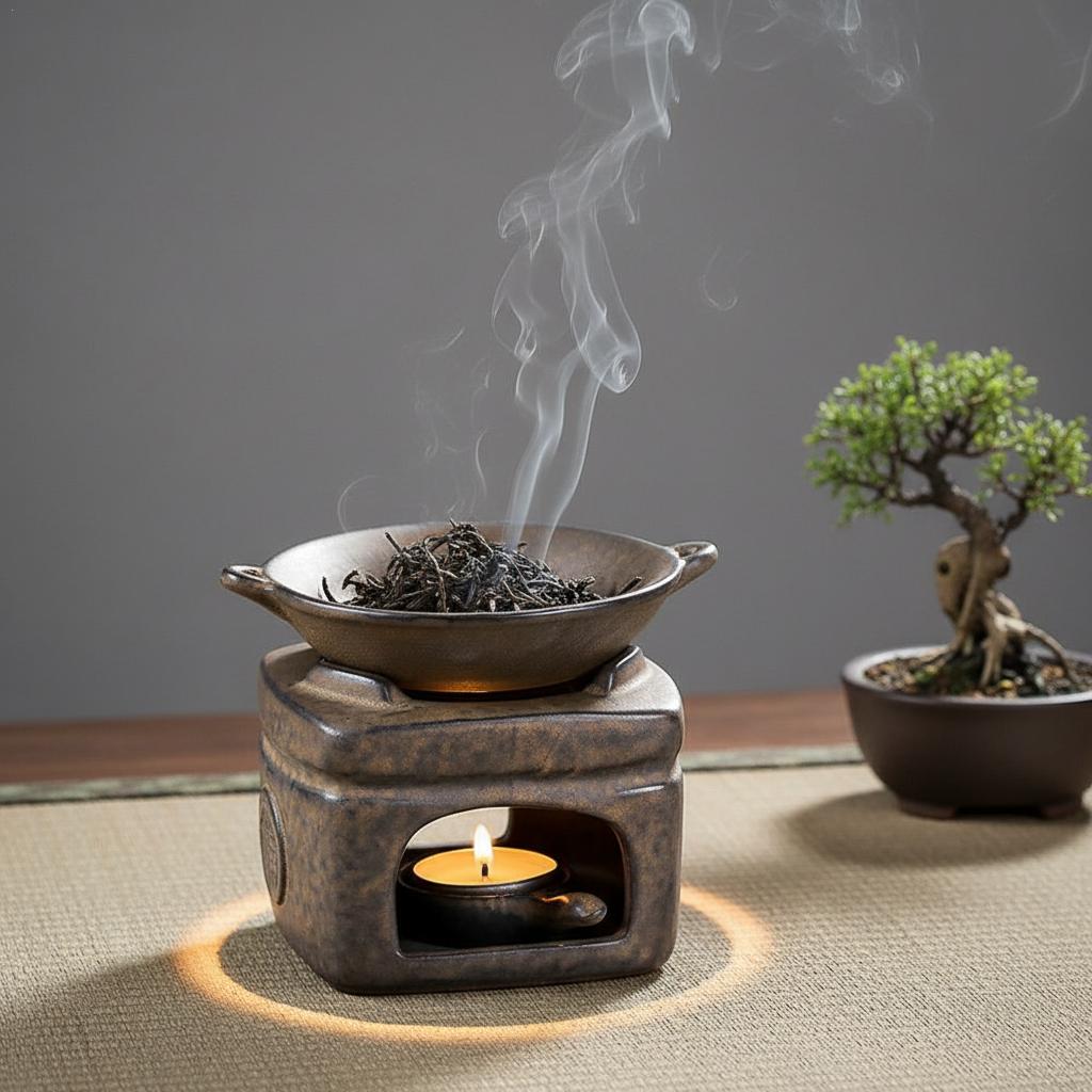 Ceramic Oil Burner - Aromatherapy Aroma Burner 3 In 1