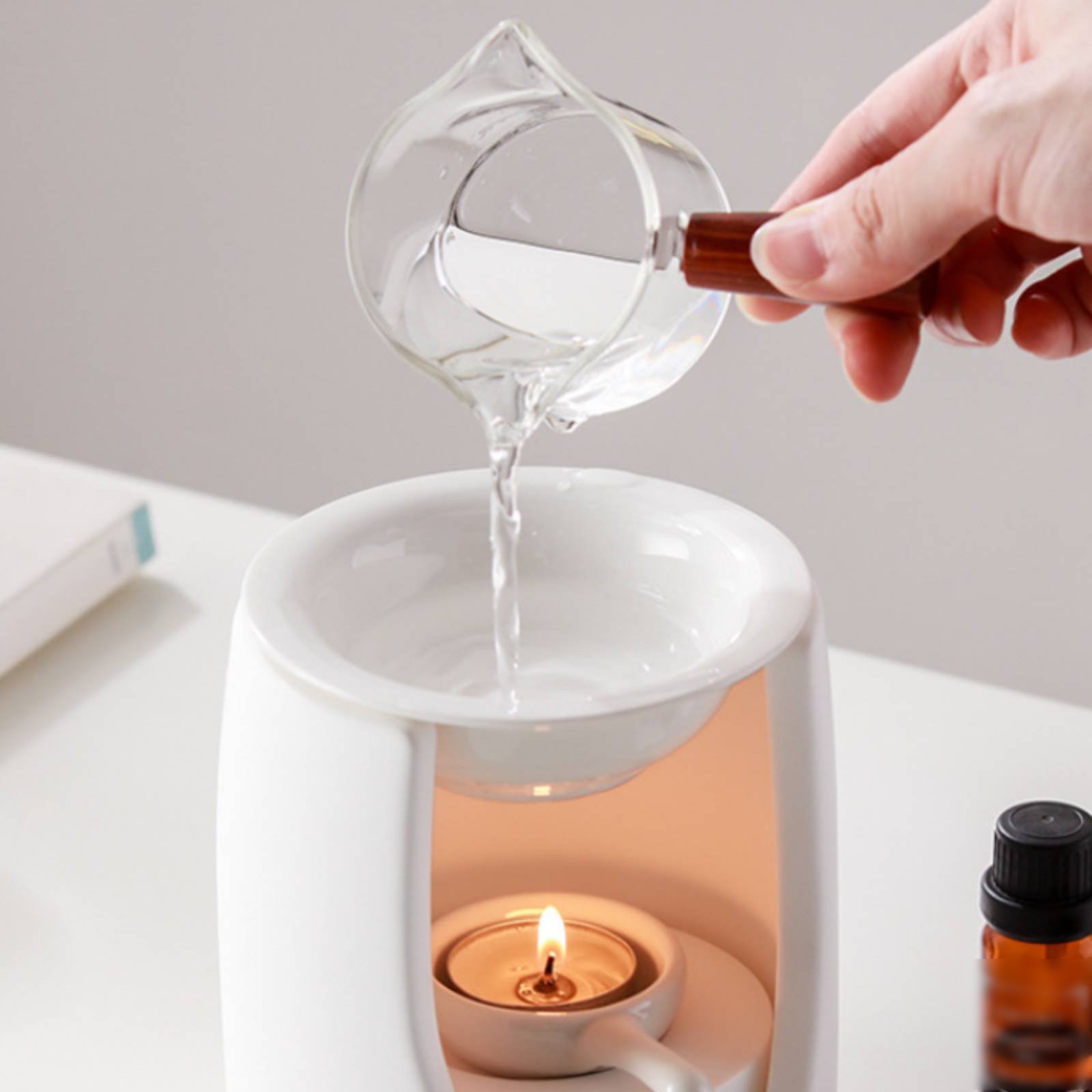 Ceramic Oil Burner - Aroma Lamp Easy to Use Ceramic