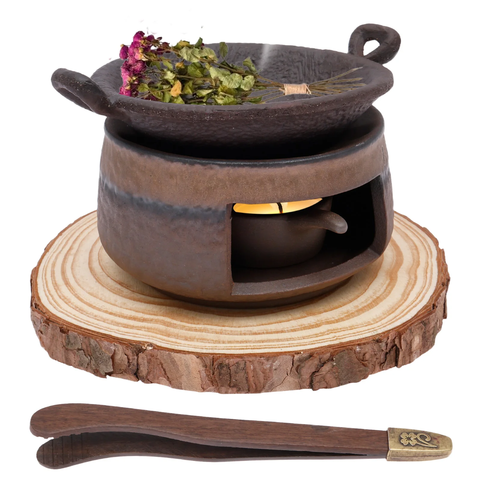 Ceramic Oil Burner - Ceramic Aromatherapy Stove Essential Oil Burner