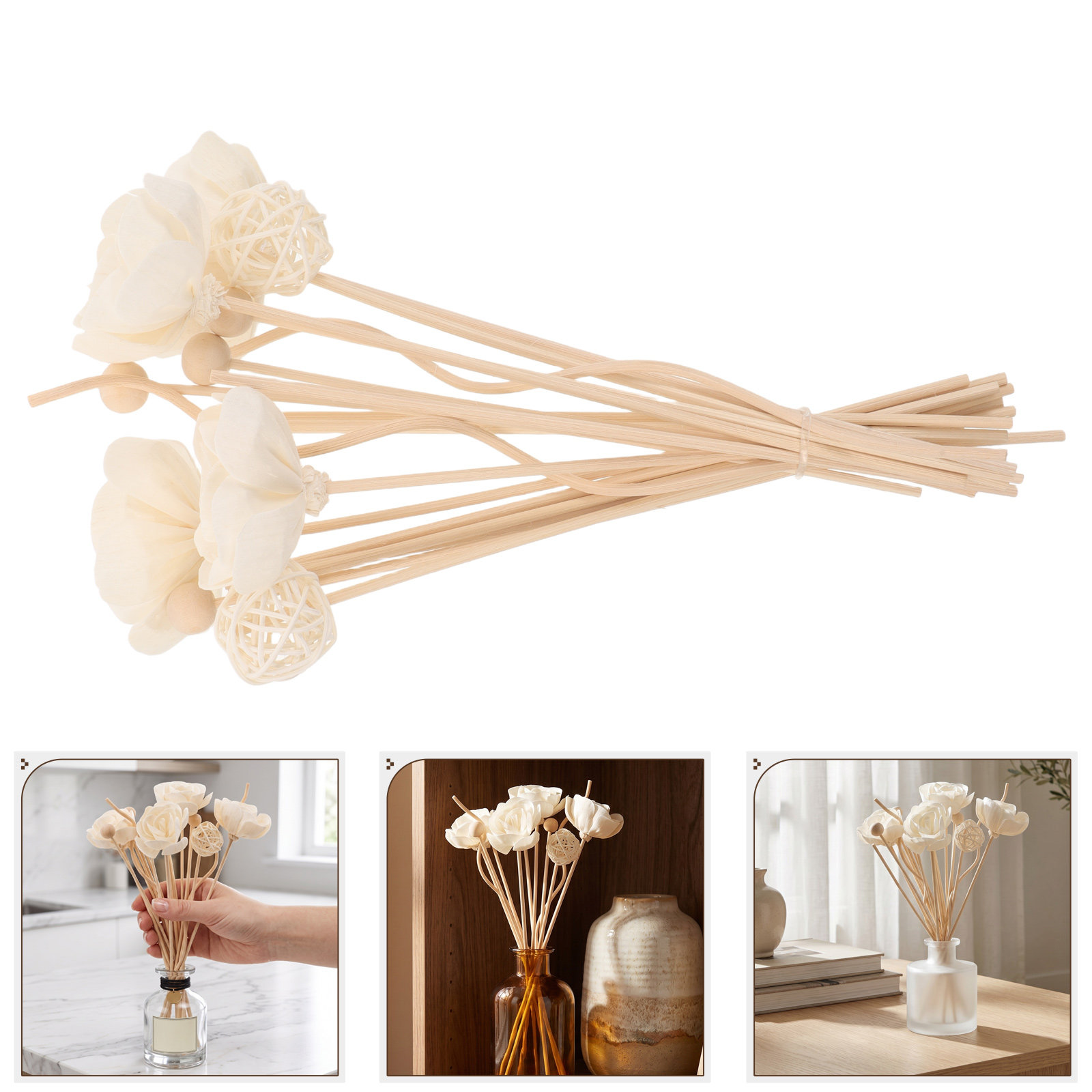 22Pcs Reed Diffuser Sticks Nat - огляд і ціна Home Fragrance Jasmine Diffuser