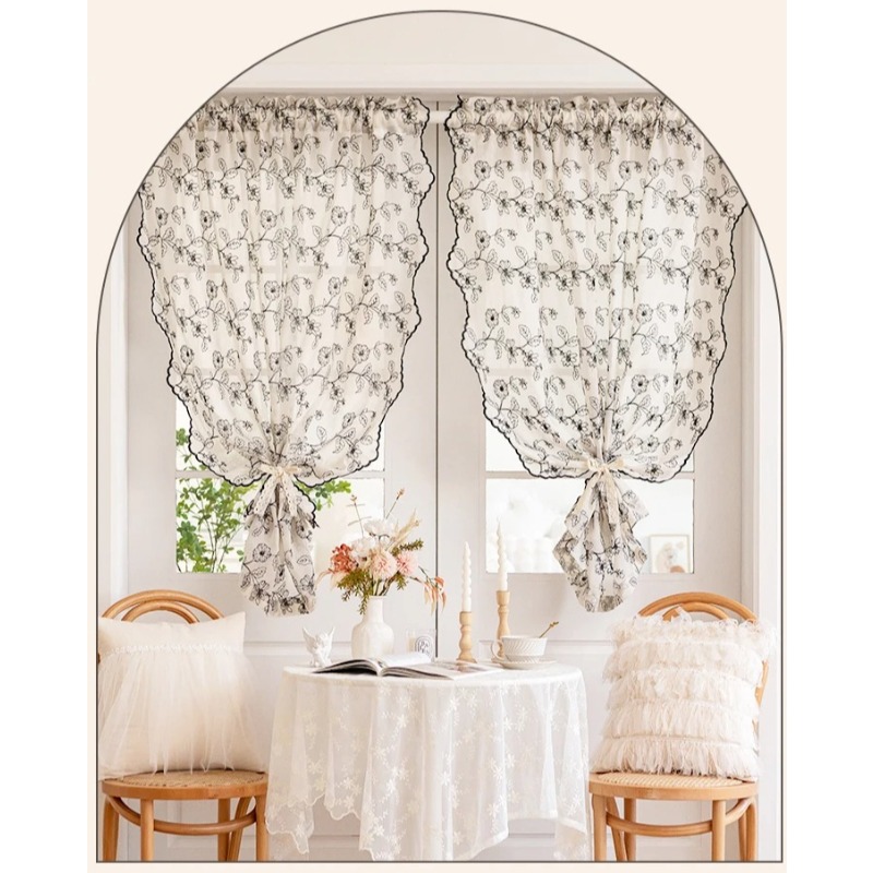 French Retro Lace Gauze Curtai - огляд і ціна Home Fragrance French