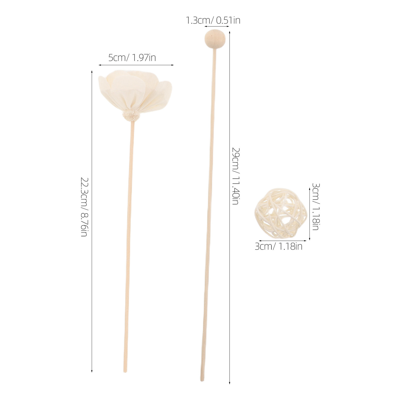 22Pcs Jasmine Reed Diffuser Se - огляд і ціна Home Fragrance Jasmine Diffuser