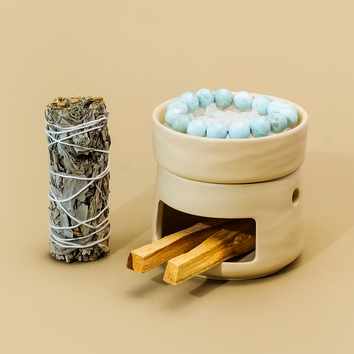 1set Natural Crystal Aroma Sto - огляд і ціна Ceramic Oil Burner